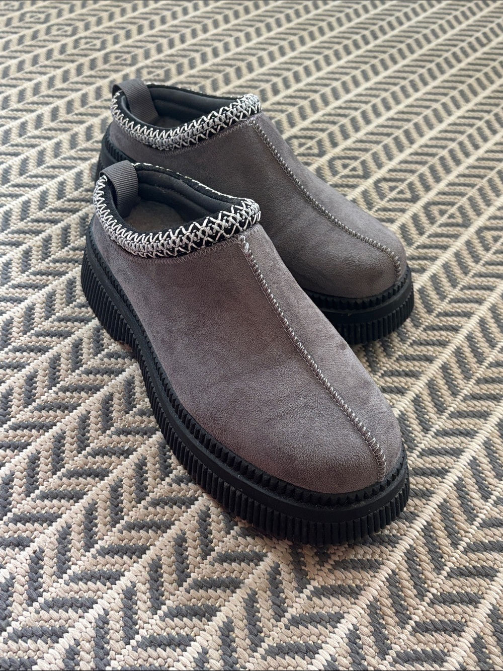 French Connection platforms clogs